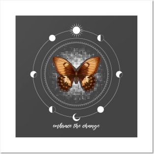 Magical Monarch Butterfly Celestial Butterflies Sun Moon Posters and Art